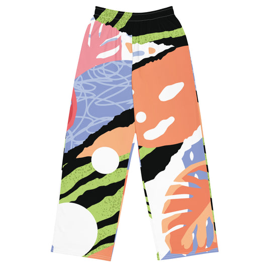 Pantalón ancho all over unisex"mjm abstract"