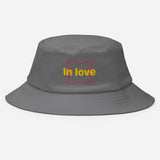 Sombrero tipo pescador"In love"