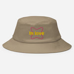 Sombrero tipo pescador"In love"