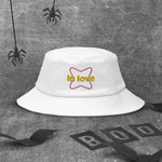 Sombrero tipo pescador"In love"