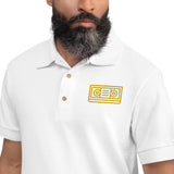 Poloshirt mit "VHS"-Stickerei