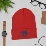 Gorro con borde vuelto"usa"