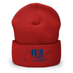 Gorro con borde vuelto"usa"