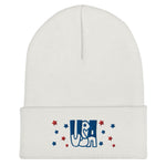 USA Beanie mit umgeschlagener Krempe