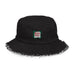 Gorro de pescador vaquero desgastado
