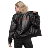 Chaqueta bomber piel vegana"mjm love"