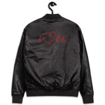 Chaqueta bomber piel vegana"mjm love"