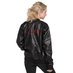 Chaqueta bomber piel vegana"mjm love"