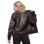 Chaqueta bomber piel vegana"mjm love"