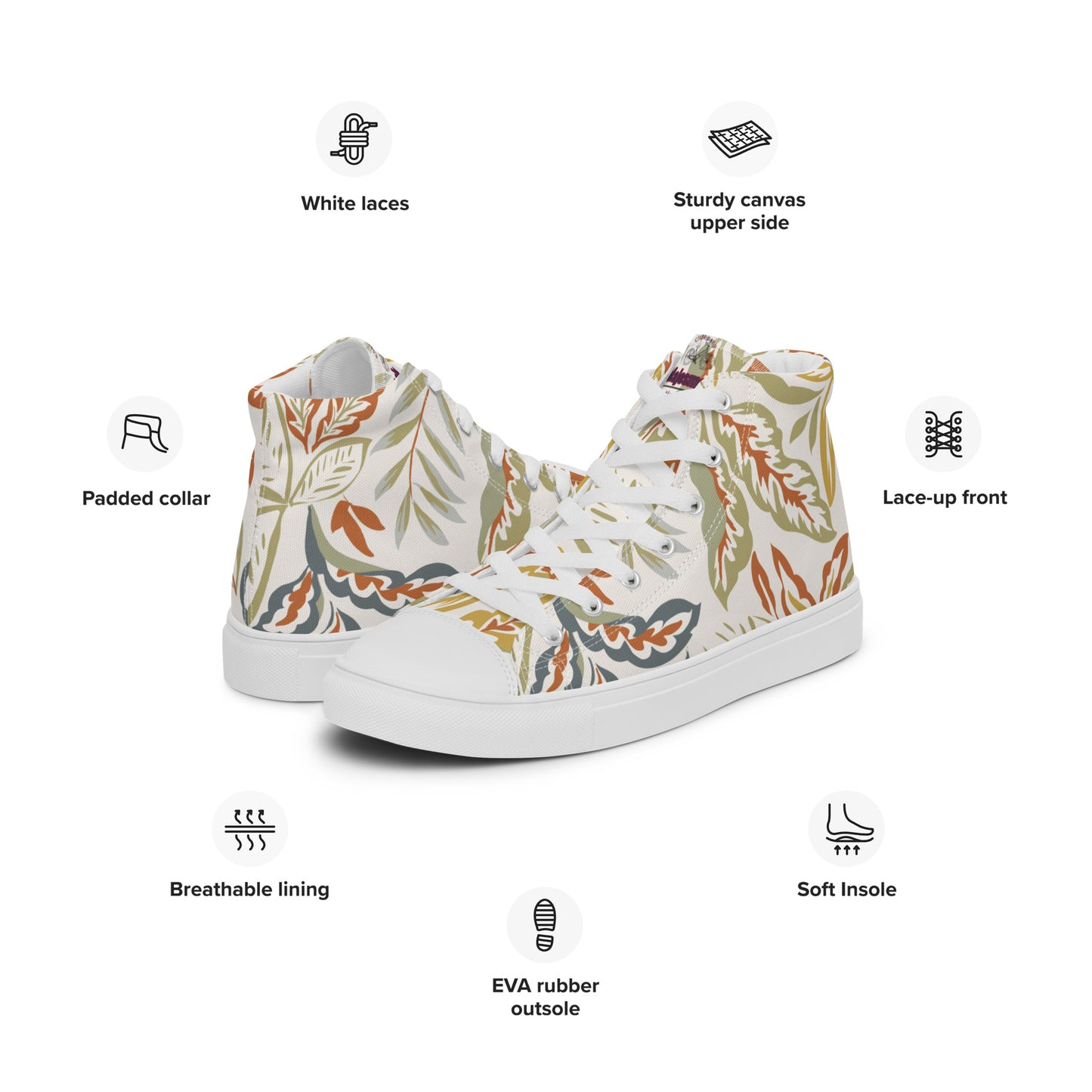 Zapatillas de lona de caña alta para hombre"Franc"