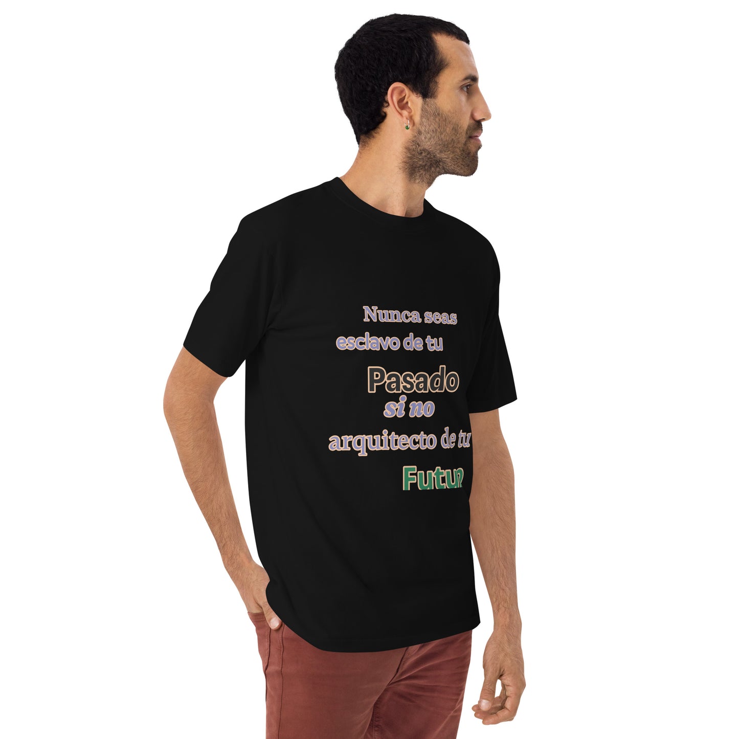 Camiseta gruesa hombre"nunca seas esclavo"