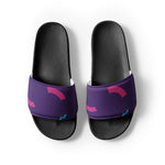 Sandalias para hombre"morado oscuro con lineas"