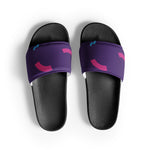 Sandalias para hombre"morado oscuro con lineas"