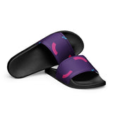 Sandalias para hombre"morado oscuro con lineas"