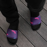 Sandalias para hombre"morado oscuro con lineas"