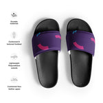 Sandalias para hombre"morado oscuro con lineas"