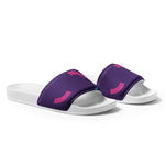 Sandalias para hombre"morado oscuro con lineas"