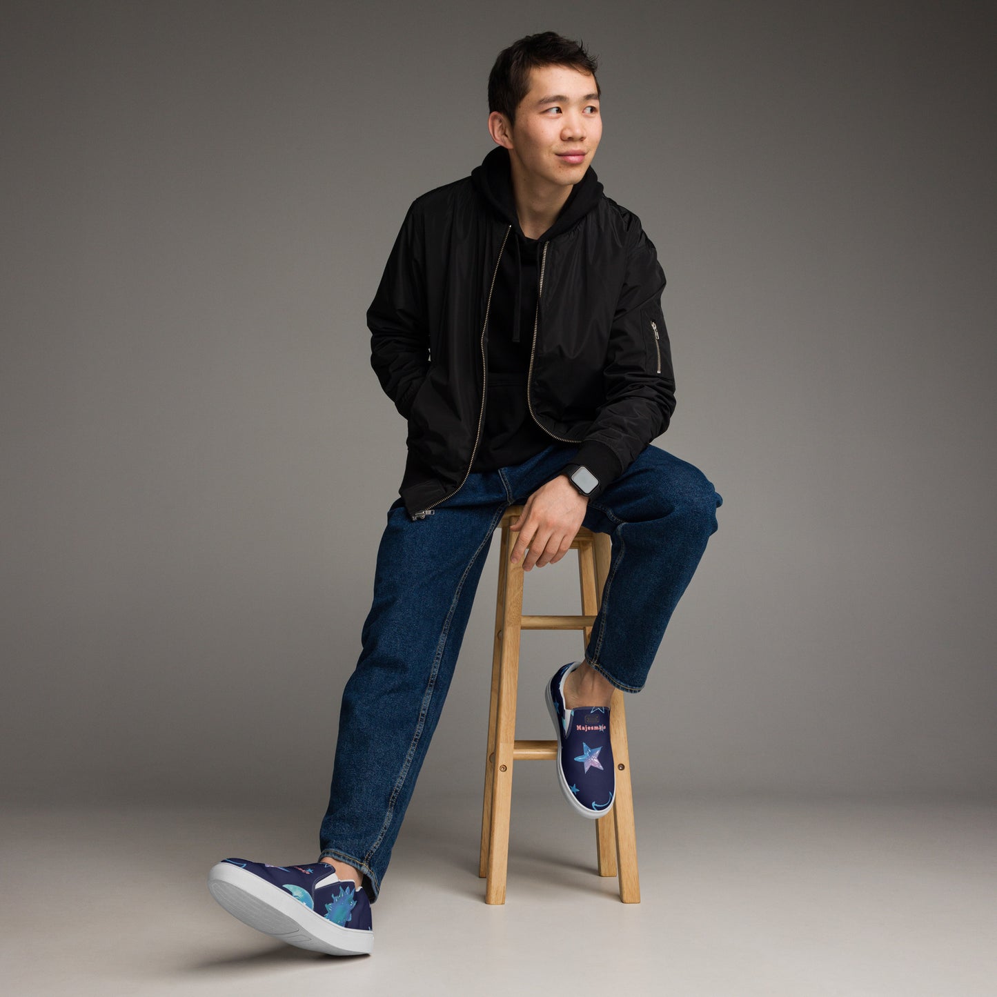 Zapatillas de lona sin cordones para hombre"Amste"