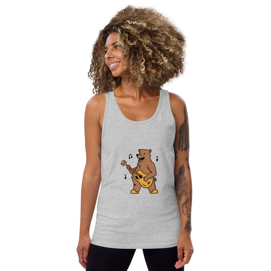 Unisex vest top"oso quitarista"