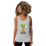 Camiseta de tirantes unisex"i believe in coffe"