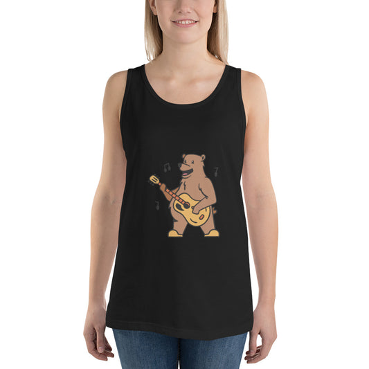 Unisex vest top"oso quitarista"