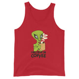 Camiseta de tirantes unisex"i believe in coffe"