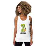 Camiseta de tirantes unisex"i believe in coffe"