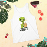 Camiseta de tirantes unisex"i believe in coffe"