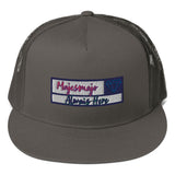 Gorra snapback con rejilla"majesmajo alwais here"