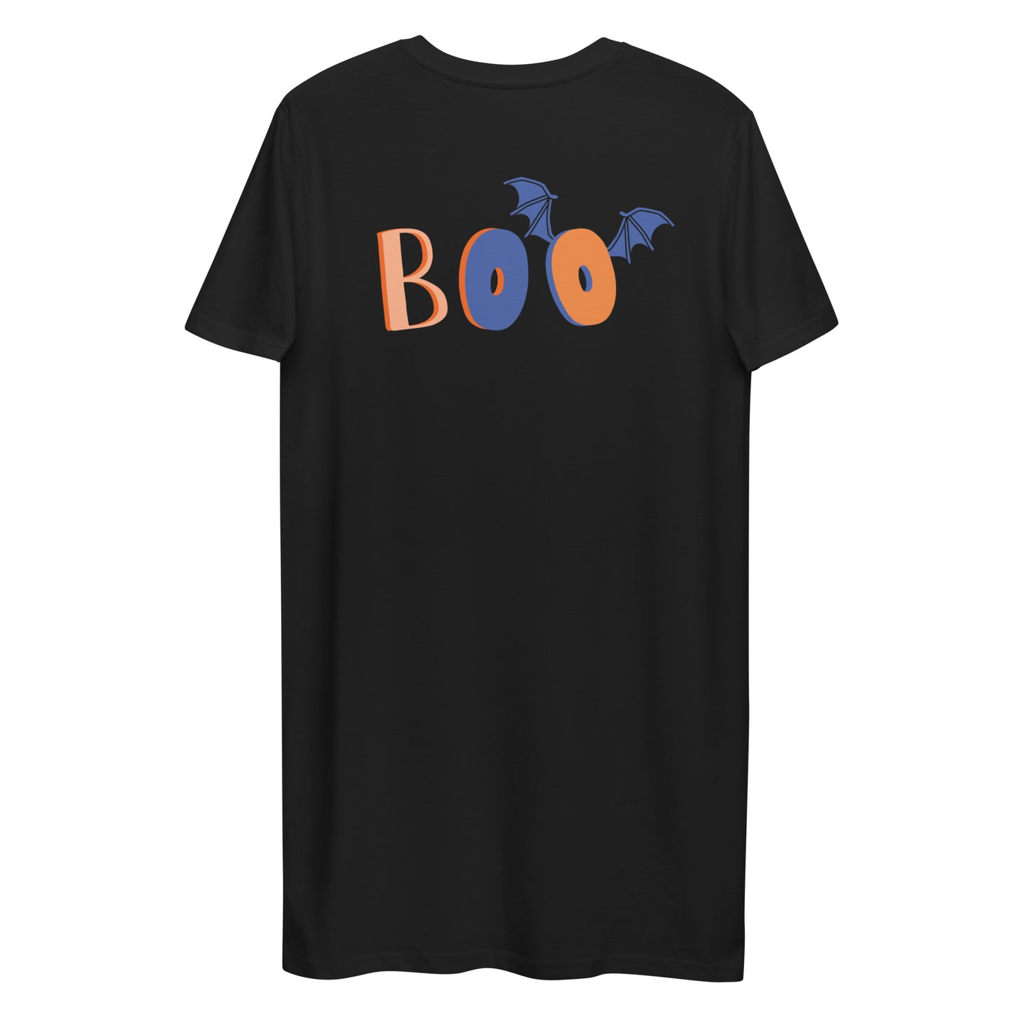Vestido camiseta de algodón orgánico"BOO"