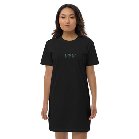 „Earth Day Everyday“ T-Shirt-Kleid aus Bio-Baumwolle