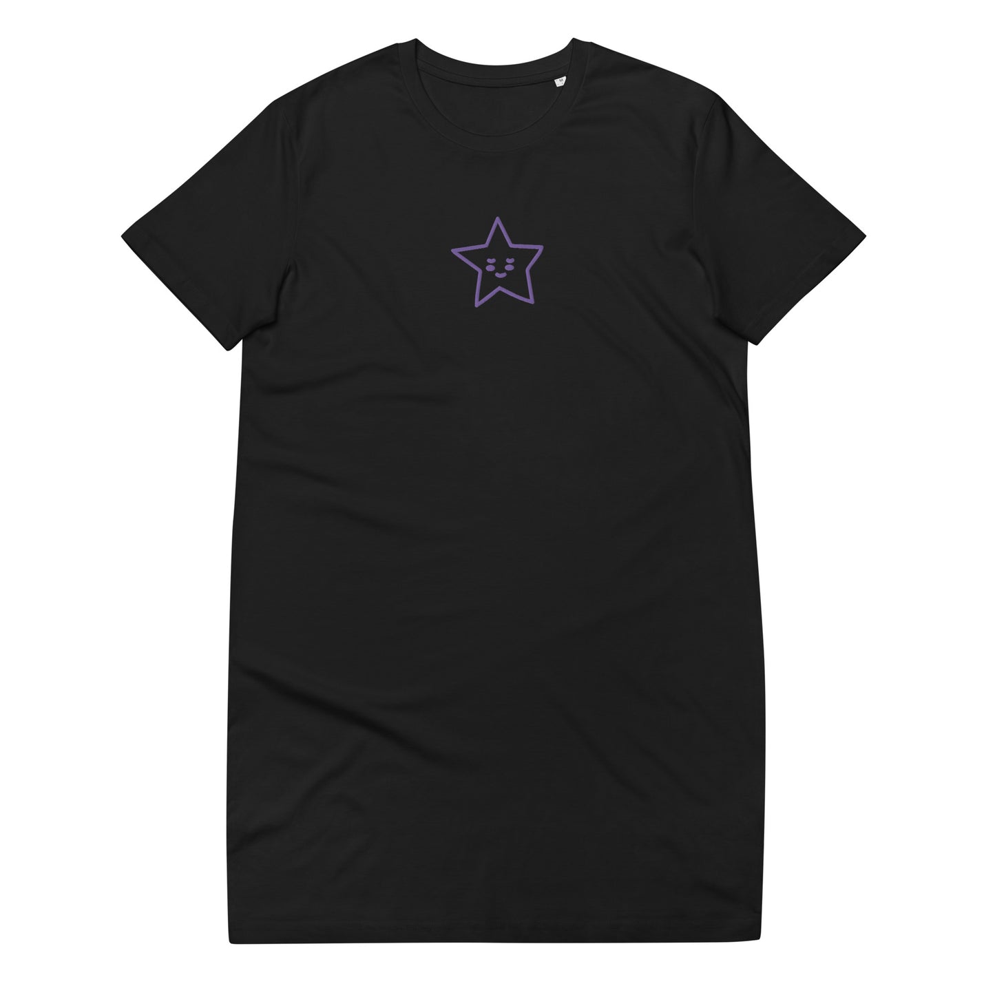 Vestido camiseta de algodón orgánico"estrella"