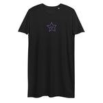 Vestido camiseta de algodón orgánico"estrella"