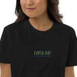 Vestido camiseta de algodón orgánico"Earth day everyday"