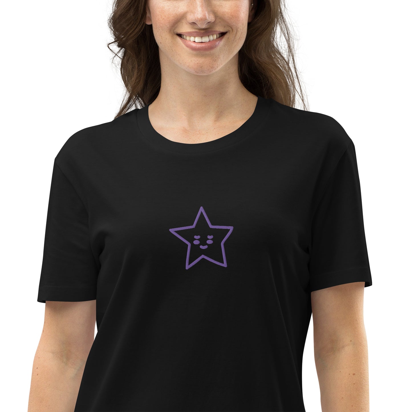 Vestido camiseta de algodón orgánico"estrella"