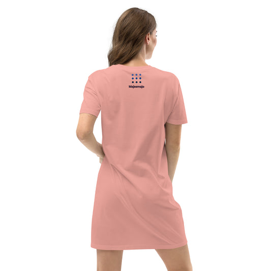 Vestido camiseta de algodón orgánico"estrella"