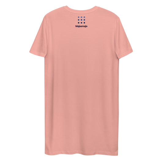 Vestido camiseta de algodón orgánico"estrella"