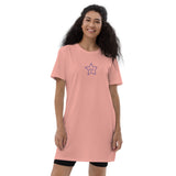 Vestido camiseta de algodón orgánico"estrella"