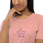 Vestido camiseta de algodón orgánico"estrella"