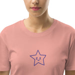 Vestido camiseta de algodón orgánico"estrella"