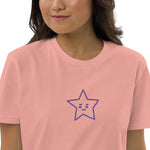 Vestido camiseta de algodón orgánico"estrella"