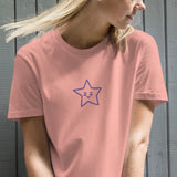 Vestido camiseta de algodón orgánico"estrella"