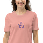 Vestido camiseta de algodón orgánico"estrella"