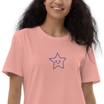 Vestido camiseta de algodón orgánico"estrella"