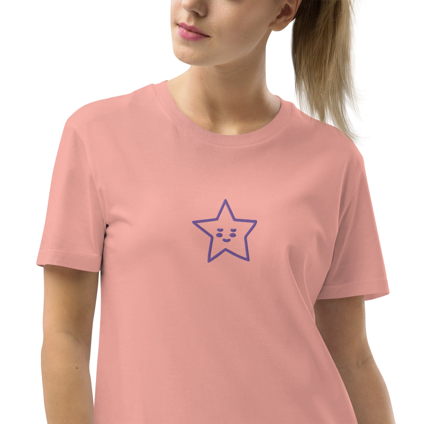Vestido camiseta de algodón orgánico"estrella"
