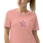 Vestido camiseta de algodón orgánico"estrella"