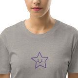 Vestido camiseta de algodón orgánico"estrella"