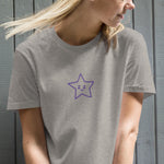 Vestido camiseta de algodón orgánico"estrella"