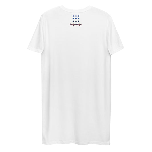 Vestido camiseta de algodón orgánico"estrella"