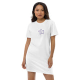 Vestido camiseta de algodón orgánico"estrella"